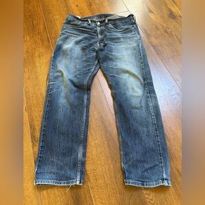 Levi's 505 Men's Regular Fit Jeans 34 x 30 Dark Stone Wash Denim Casual Pants